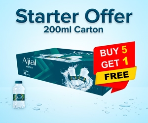 Ajial Water Buy 200ml 5 Carton Get 1 Carton